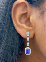 Tanzanite Diamond Earrings