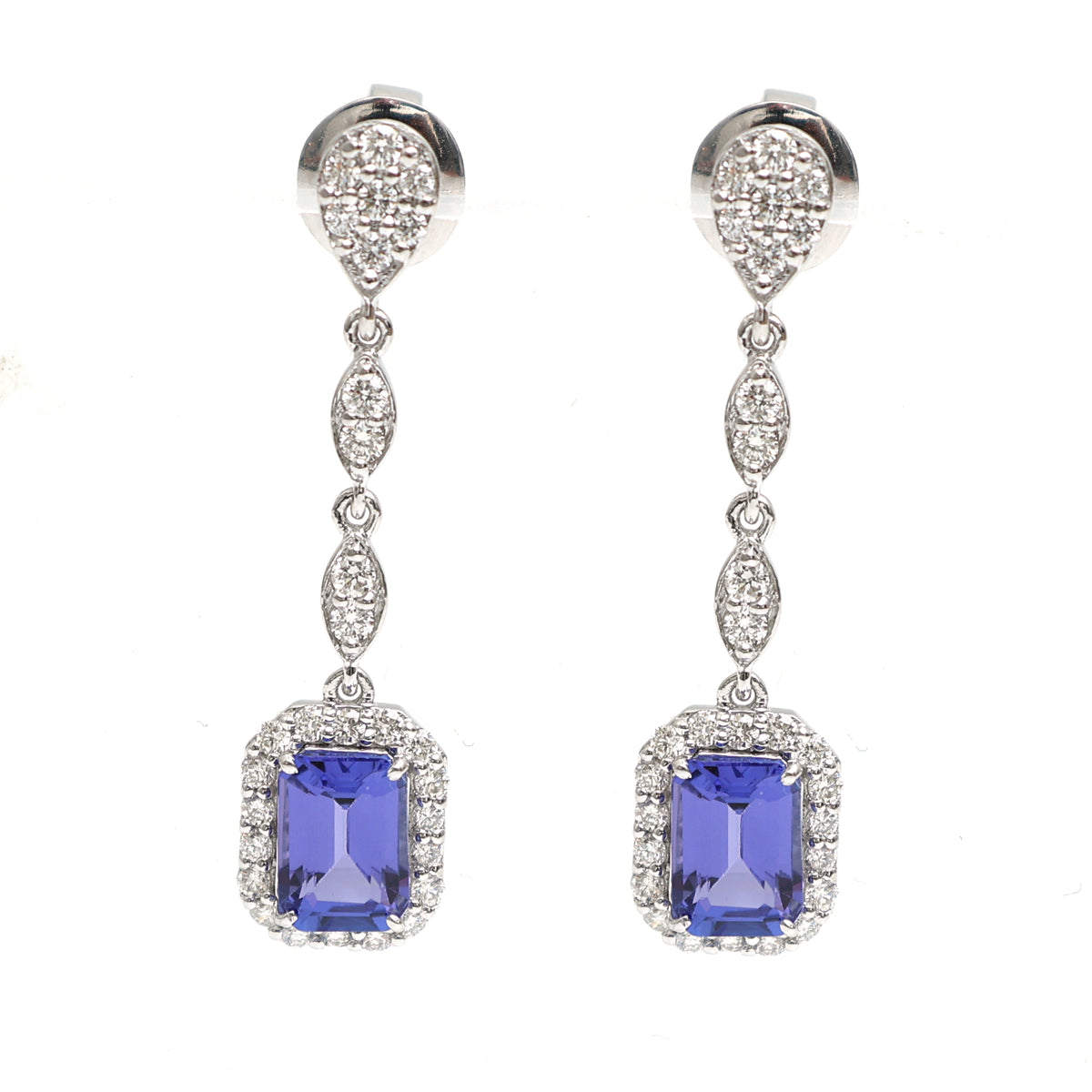 Tanzanite Diamond Earrings