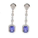 Tanzanite Diamond Earrings