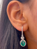 Emerald Diamond Earrings