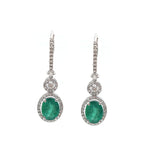 Emerald Diamond Earrings