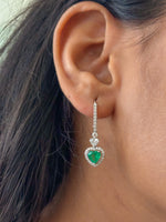 Emerald Diamond Earrings