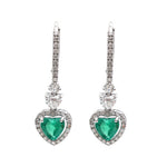 Emerald Diamond Earrings