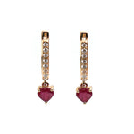 Ruby Diamond Earrings
