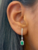 Emerald Diamond Earrings