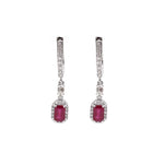 Ruby Diamond Earrings