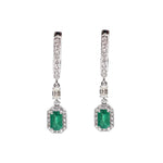 Emerald Diamond Earrings
