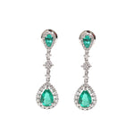 Emerald Diamond Earrings