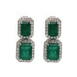 Emerald Diamond Earrings