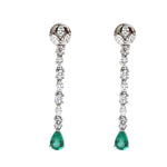 Diamond Emerald Earrings