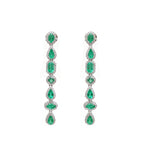 Emerald Diamond Earrings