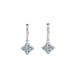 Aquamarine Diamond Earrings