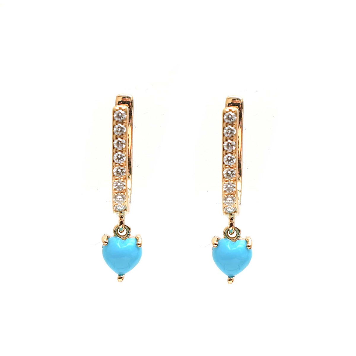 Turquoise Diamond Earrings