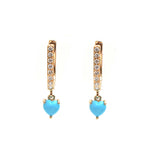 Turquoise Diamond Earrings