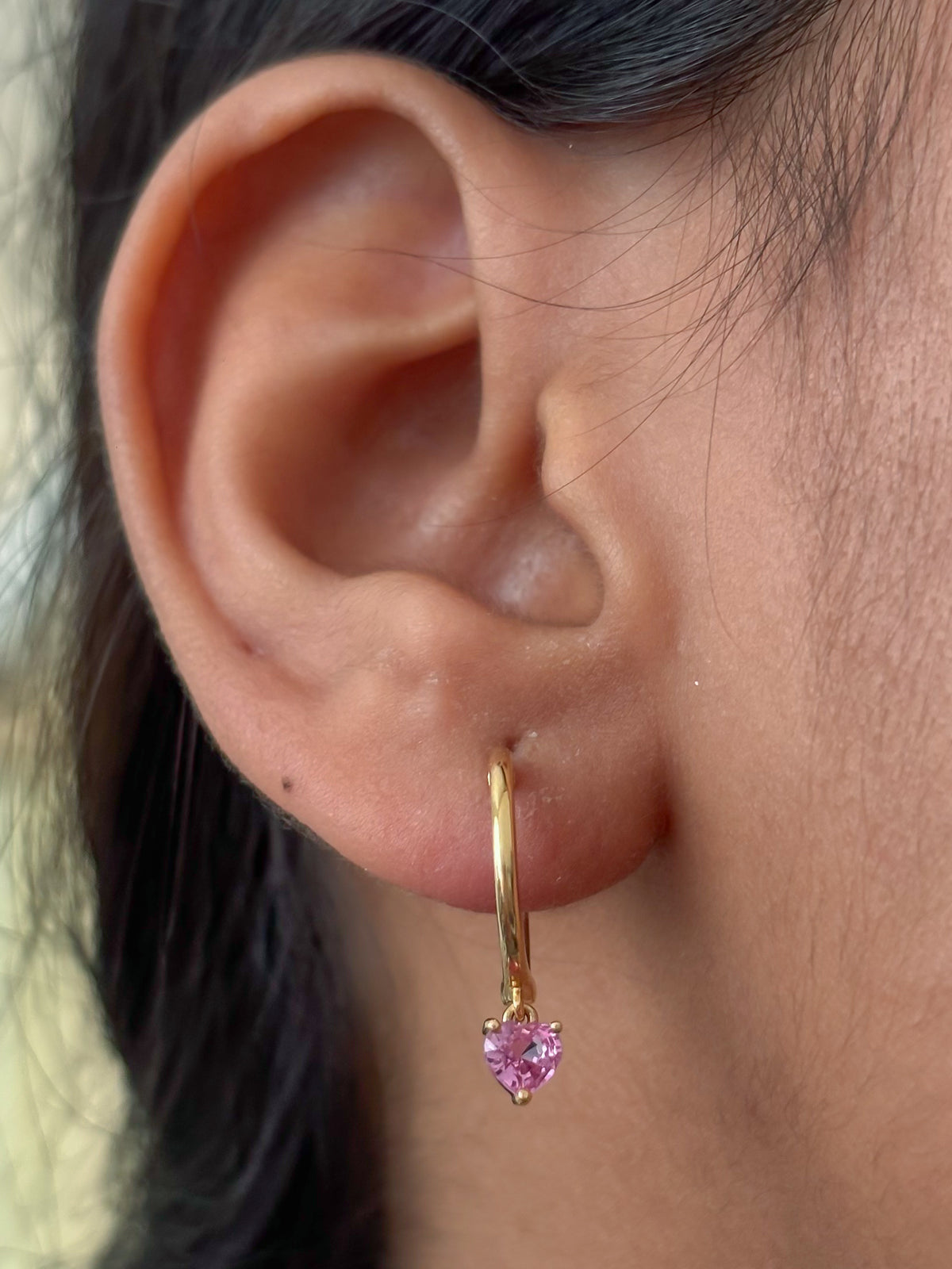Pink Sapphire Earrings