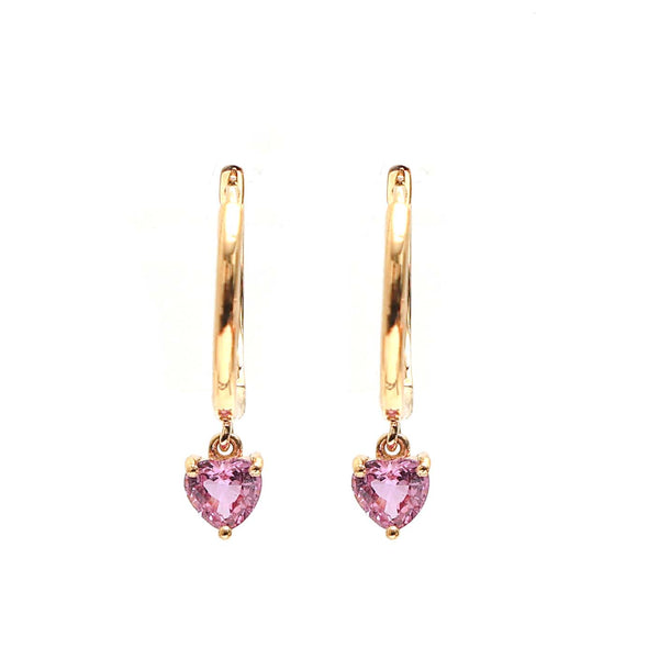 Pink Sapphire Earrings