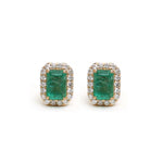 Emerald Diamond Earrings