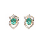 Emerald Diamond Earrings