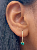 Emerald Diamond Earrings