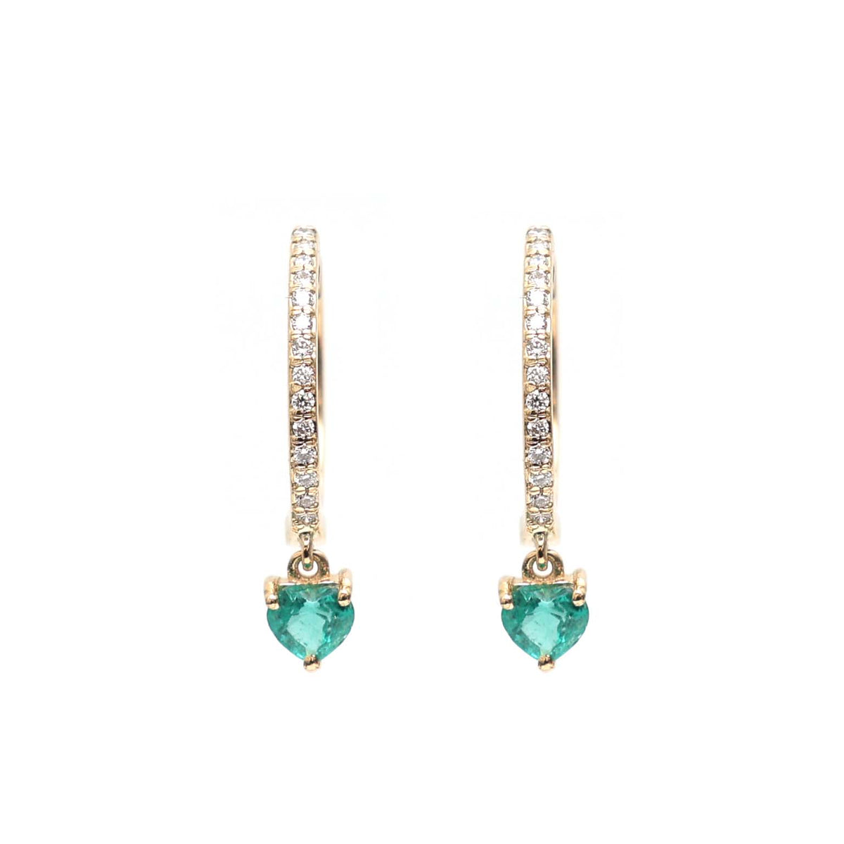 Emerald Diamond Earrings
