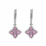 Pink Sapphire Diamond Earring