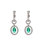 Emerald Diamond Earrings