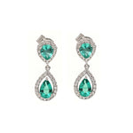 Emerald Diamond Earrings