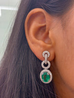 Emerald Diamond Earrings