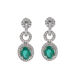 Emerald Diamond Earrings