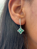 Emerald Diamond Earrings