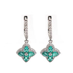 Emerald Diamond Earrings