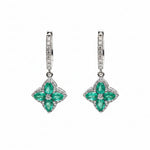 Emerald Diamond Earring