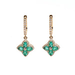 Emerald Diamond Earring