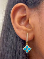 Turquoise Diamond Earring