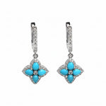 Turquoise Diamond Earring