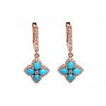 Turquoise Diamond Earring