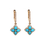 Turquoise Diamond Earring