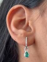 Emerald Diamond Earrings