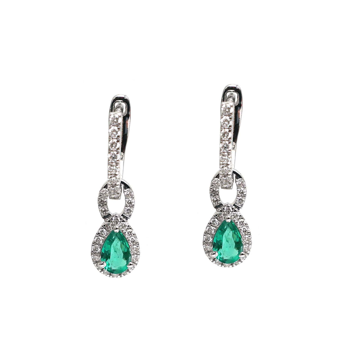 Emerald Diamond Earrings