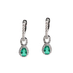 Emerald Diamond Earrings