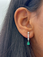 Emerald Diamond Earrings