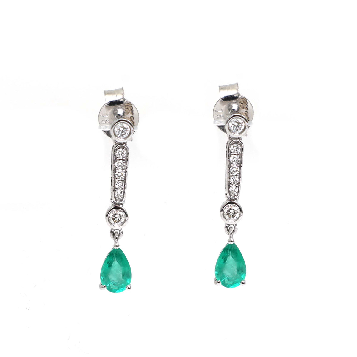 Emerald Diamond Earrings