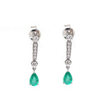 Emerald Diamond Earrings