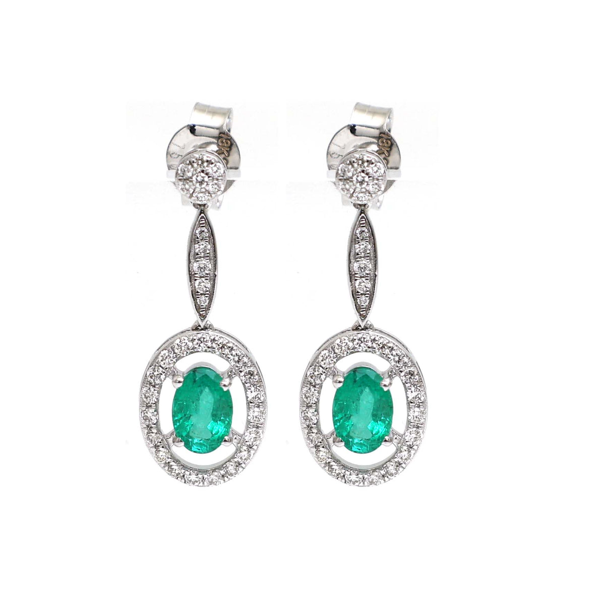 Emerald Diamond Earrings