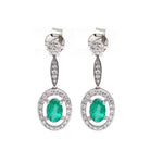 Emerald Diamond Earrings