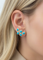 Turquoise Diamond Earring