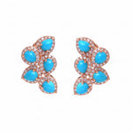 Turquoise Diamond Earring