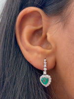 Emerald Diamond Earrings