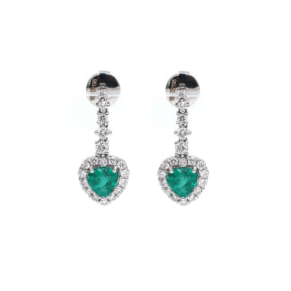Emerald Diamond Earrings