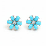 Turquoise Diamond Earring
